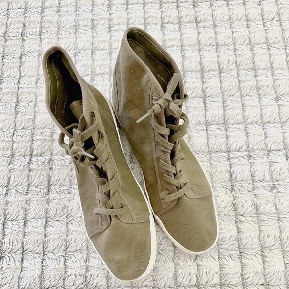 Vince Wolfe Canvas High Top Sneakers - Picture 7 of 7